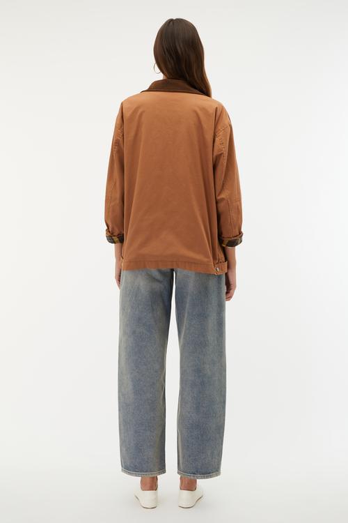  KADİFE YAKA OVERSIZE CEKET