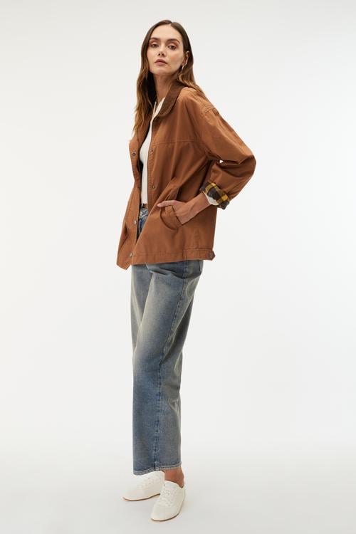  KADİFE YAKA OVERSIZE CEKET