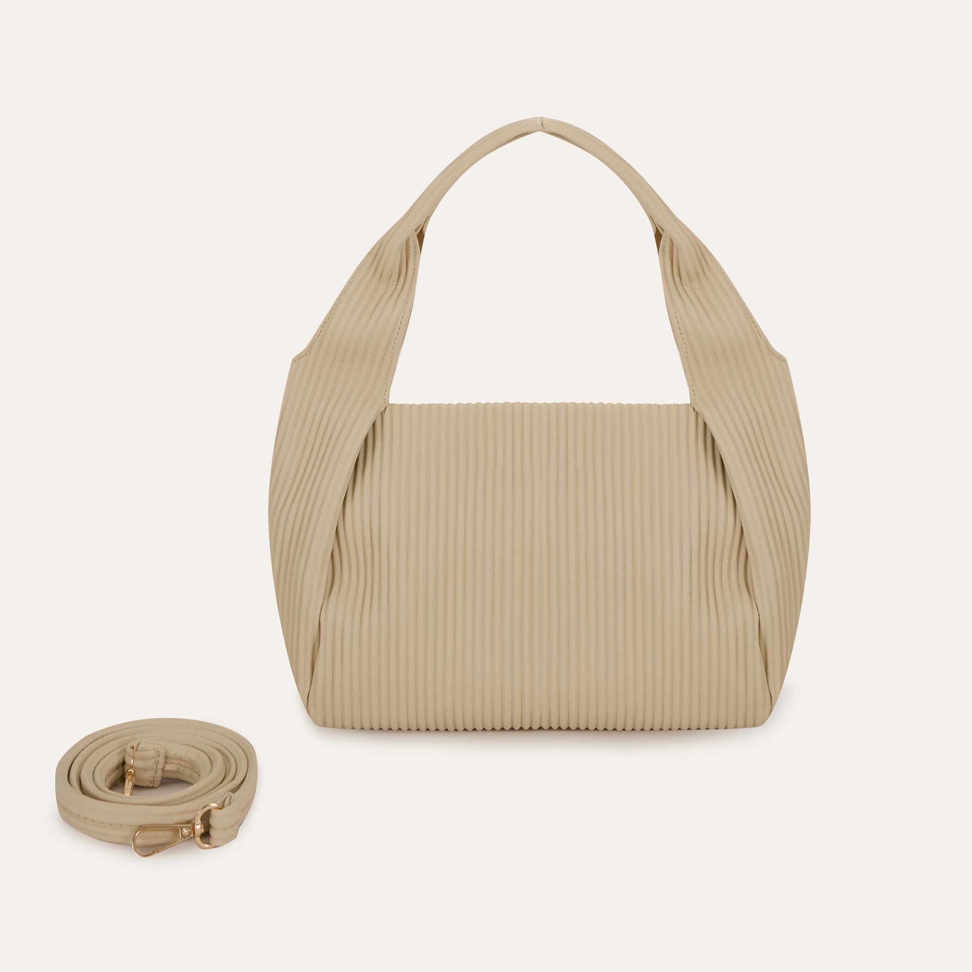 DOKULU DERİ GÖRÜNÜMLÜ EL ÇANTASI