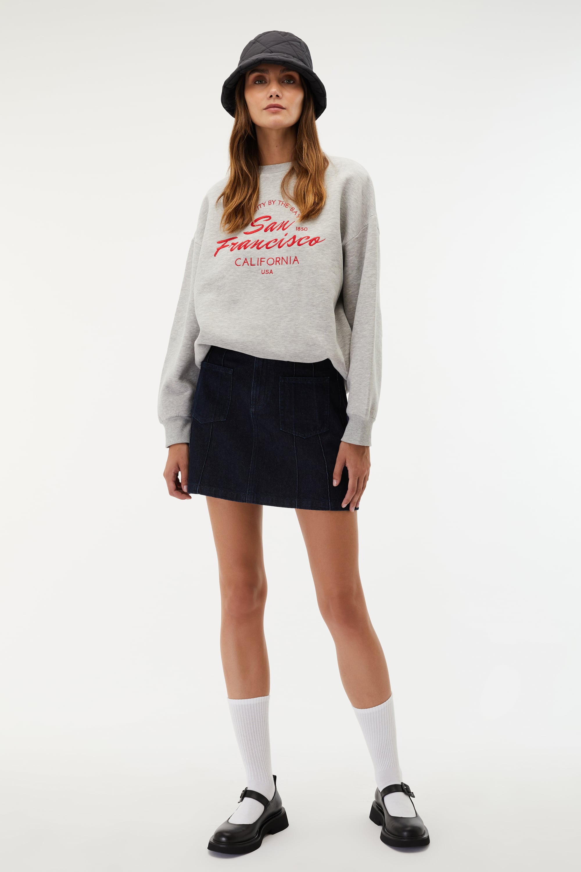 CEPLİ MİNİ JEAN ETEK