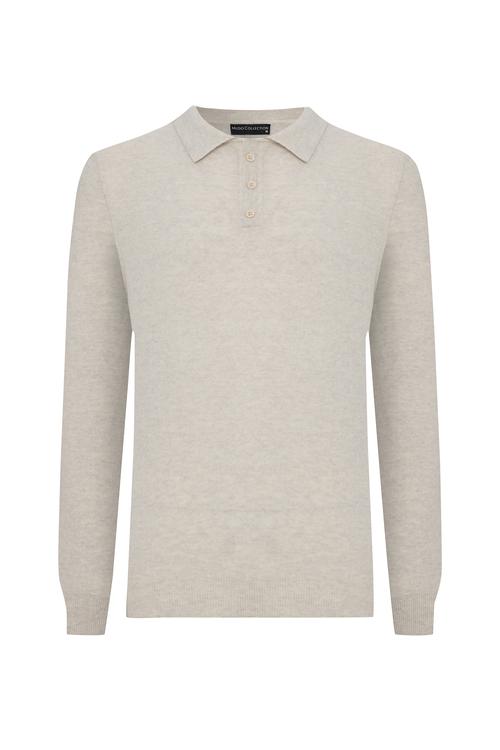  POLO YAKA YÜNLÜ KAZAK