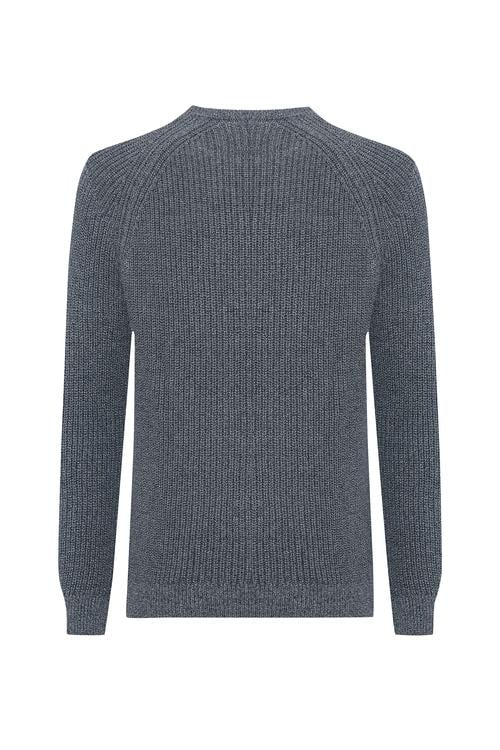  MELANJLI BİSİKLET YAKA KAZAK