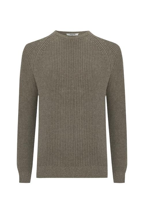  MELANJLI BİSİKLET YAKA KAZAK