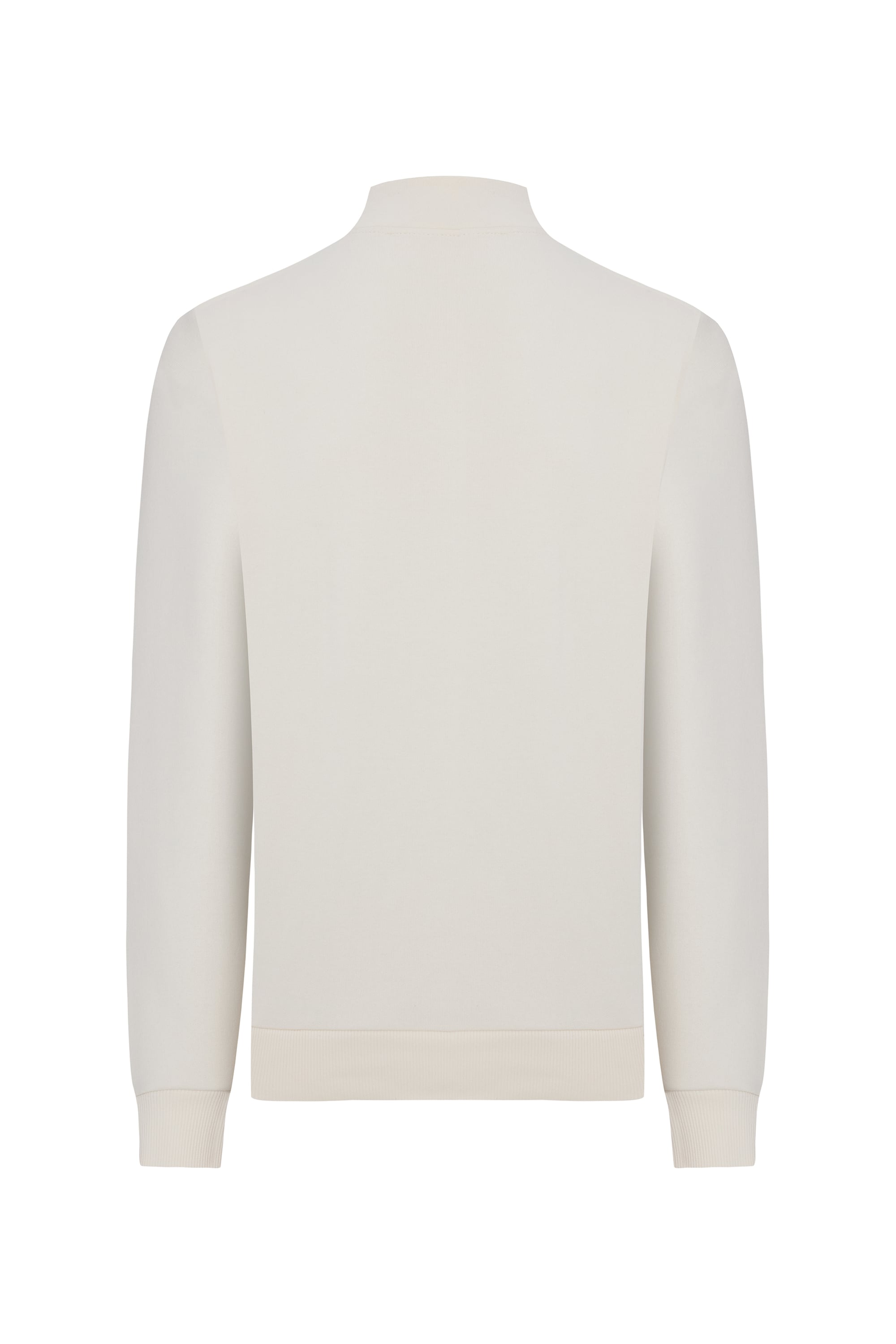 FERMUARLI DİK YAKA SWEATSHIRT