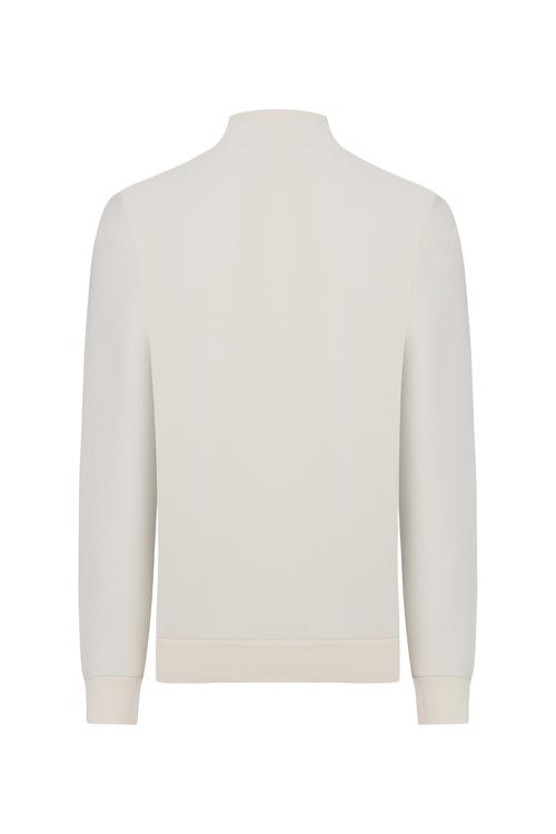  FERMUARLI DİK YAKA SWEATSHIRT