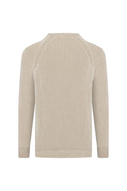  BİSİKLET YAKA ÖRGÜLÜ LOOSE FIT KAZAK