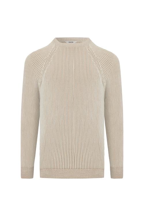  BİSİKLET YAKA ÖRGÜLÜ LOOSE FIT KAZAK