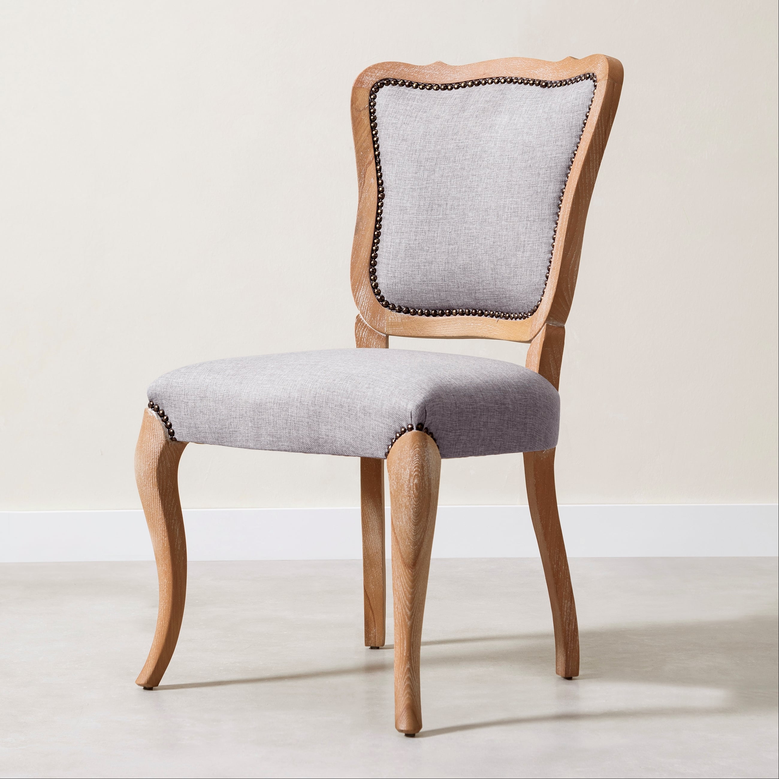 RICCARDO VINTAGE MASİF AHŞAP SANDALYE GRİ