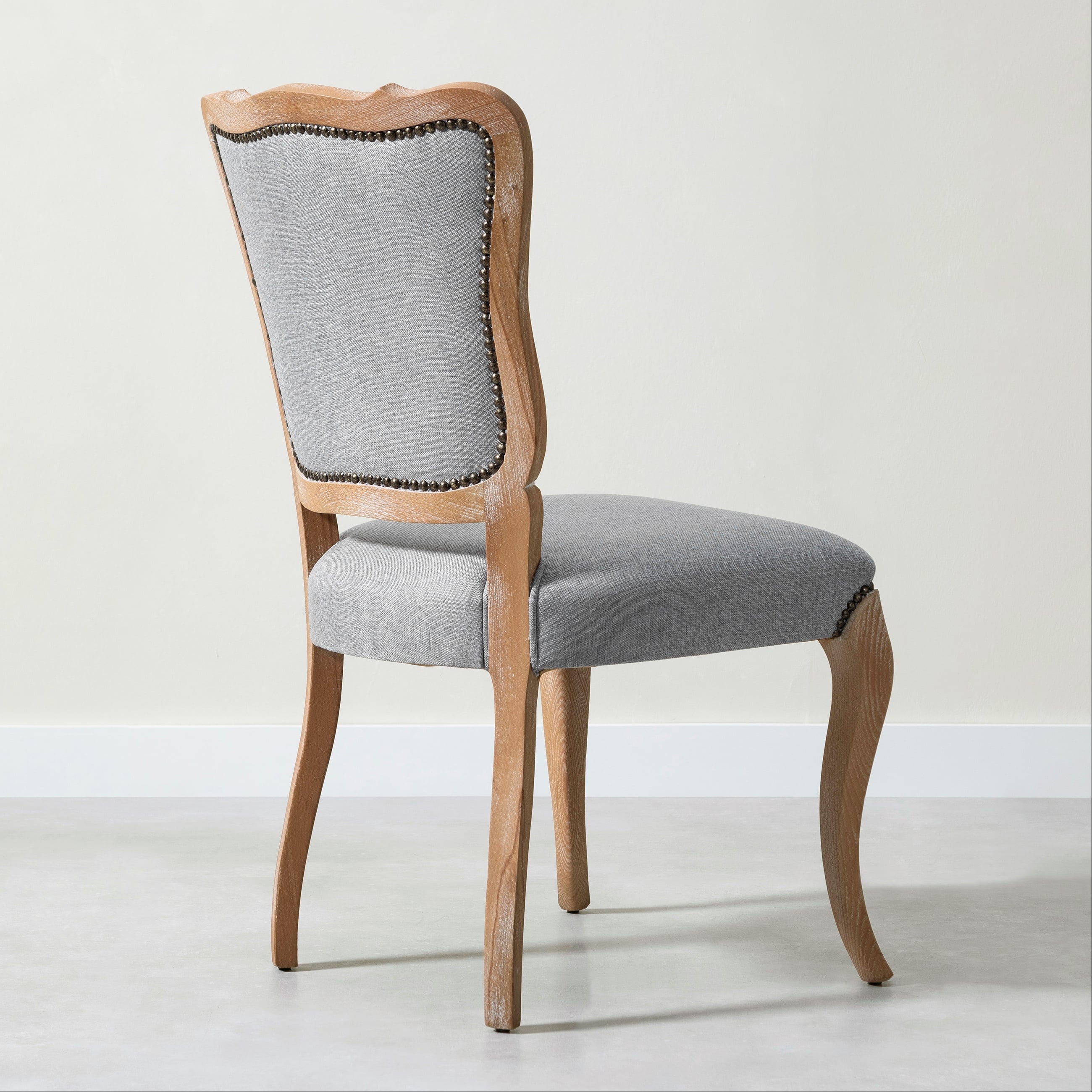 RICCARDO VINTAGE MASİF AHŞAP SANDALYE GRİ