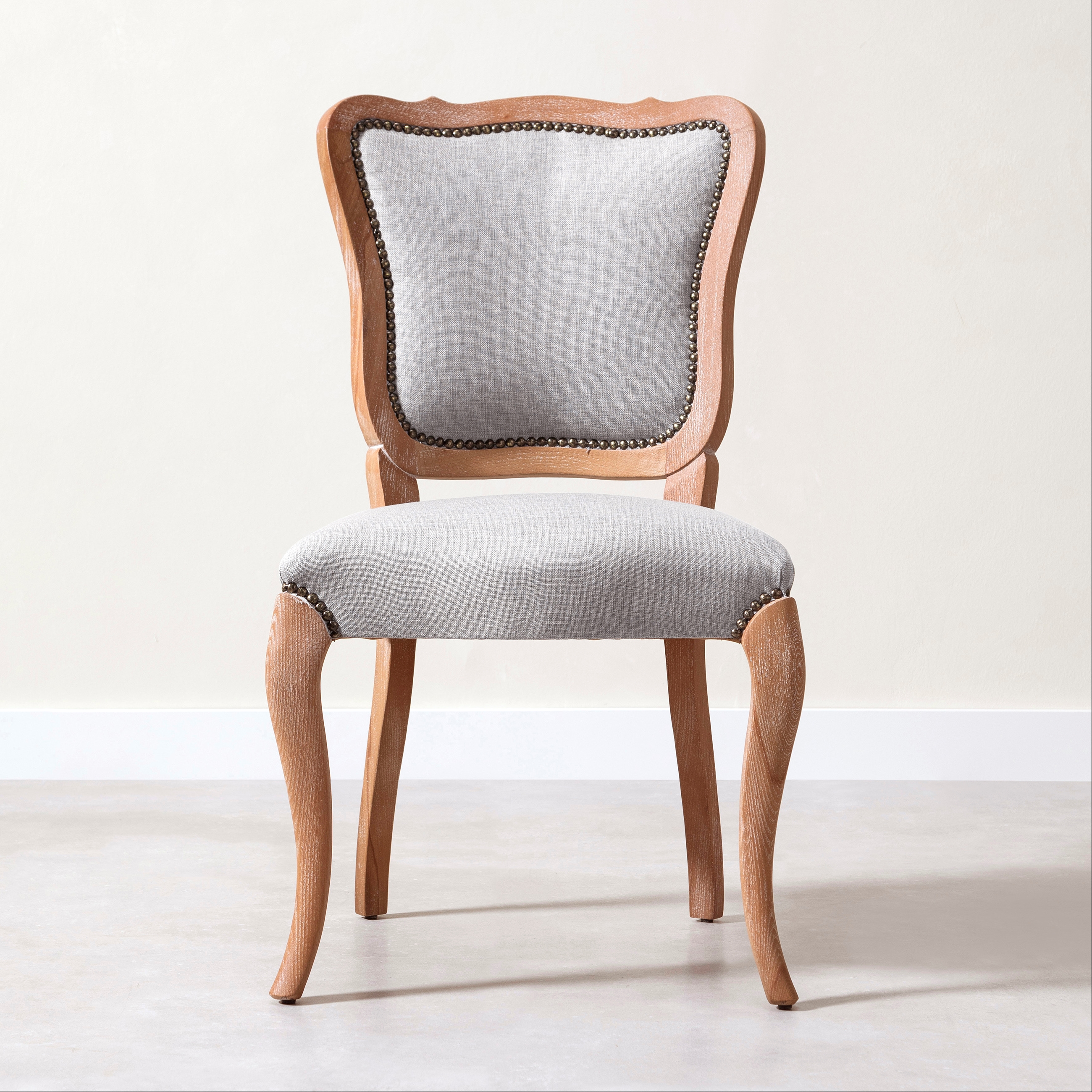 RICCARDO VINTAGE MASİF AHŞAP SANDALYE GRİ