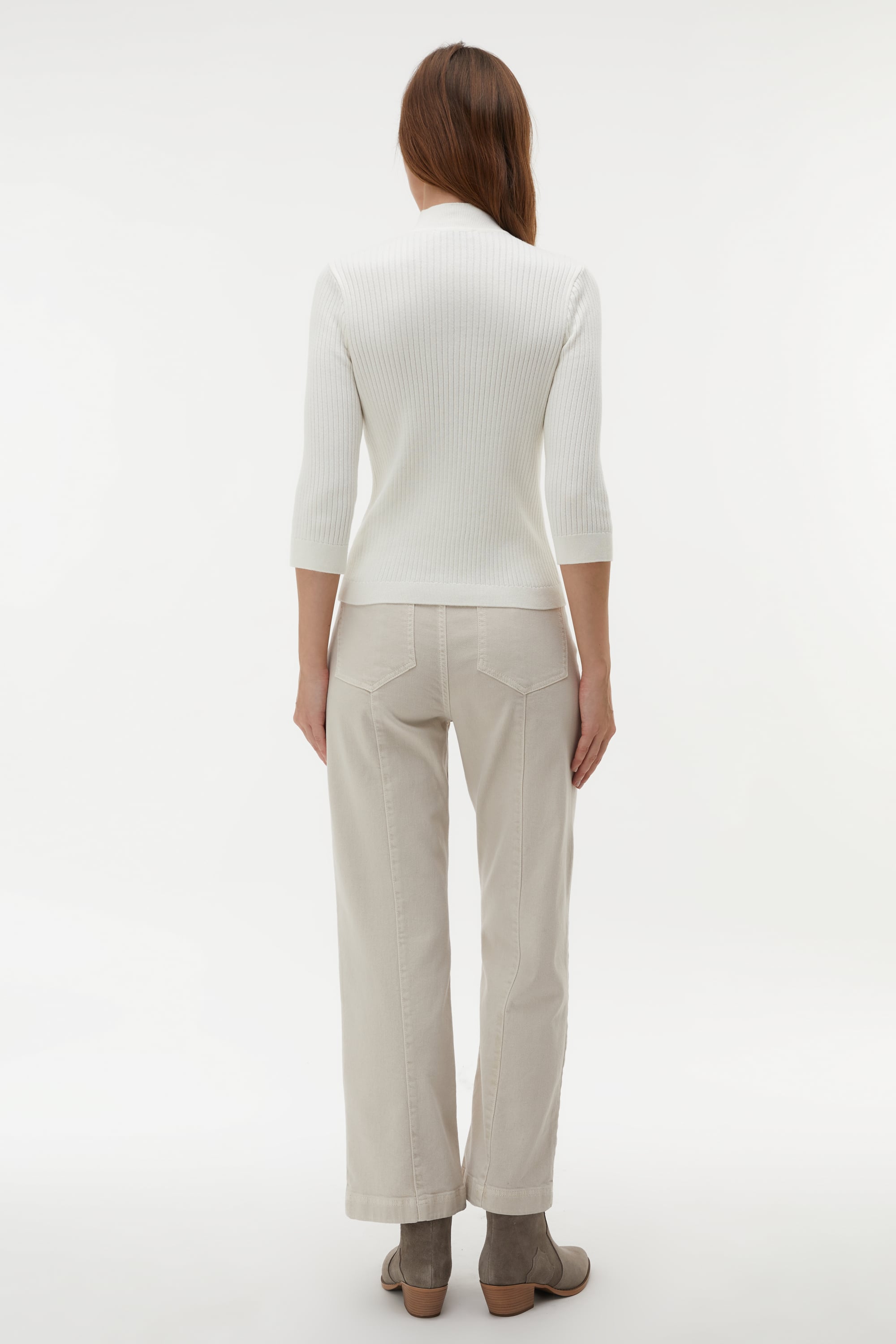 DÜĞMELİ 3/4 KOL KAZAK