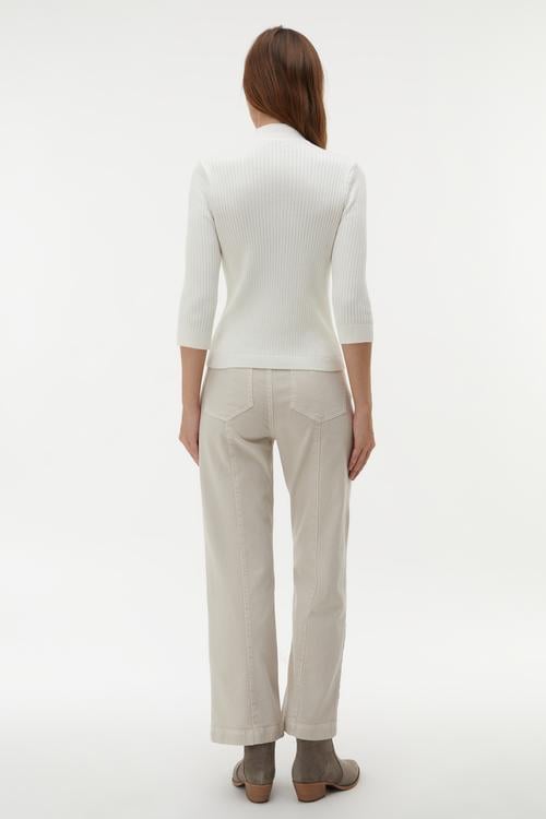  DÜĞMELİ 3/4 KOL KAZAK