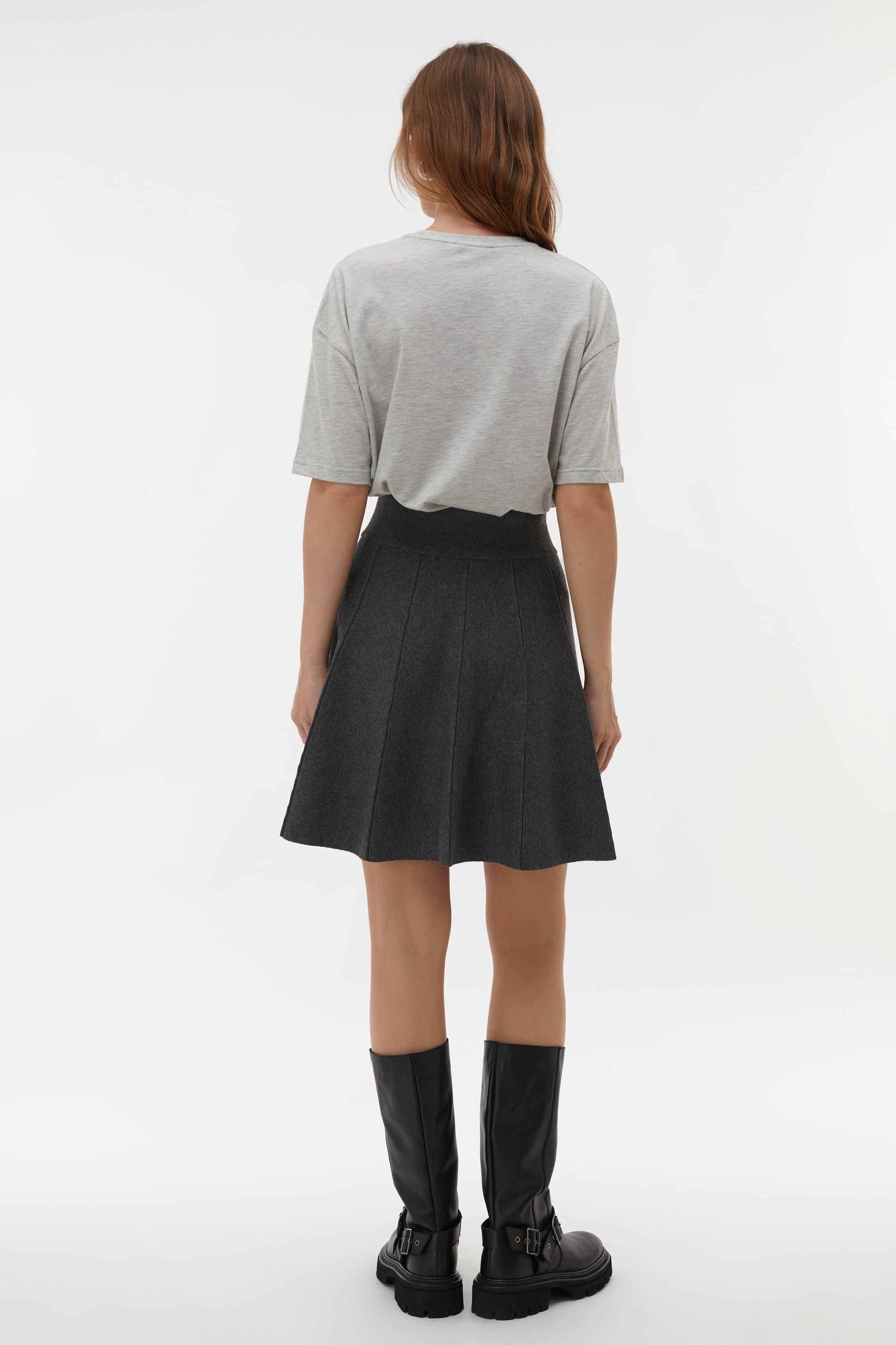 PİLELİ BELİ LASTİKLİ ETEK