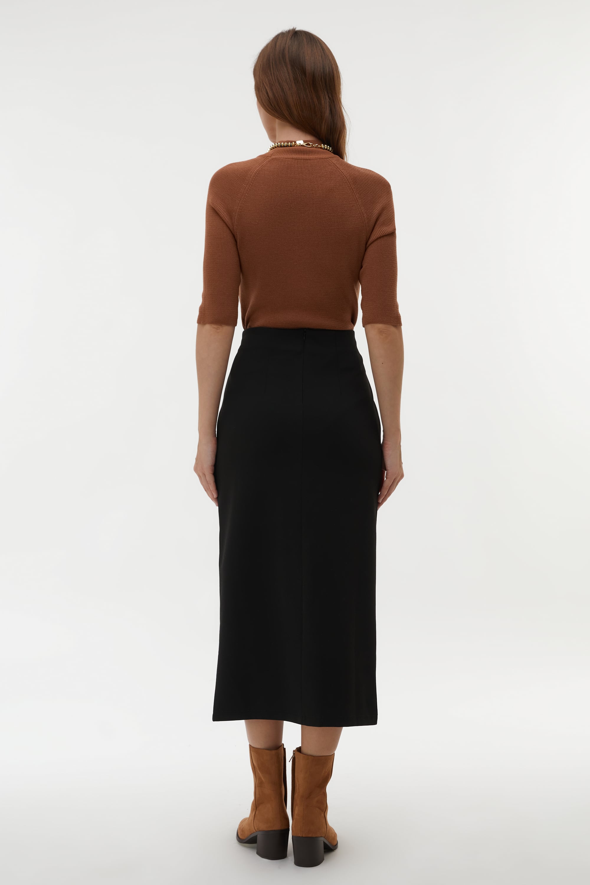 YIRTMAÇLI MİDİ ETEK