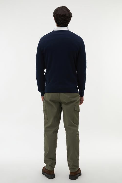 BİSİKLET YAKA UZUN KOLLU KAZAK