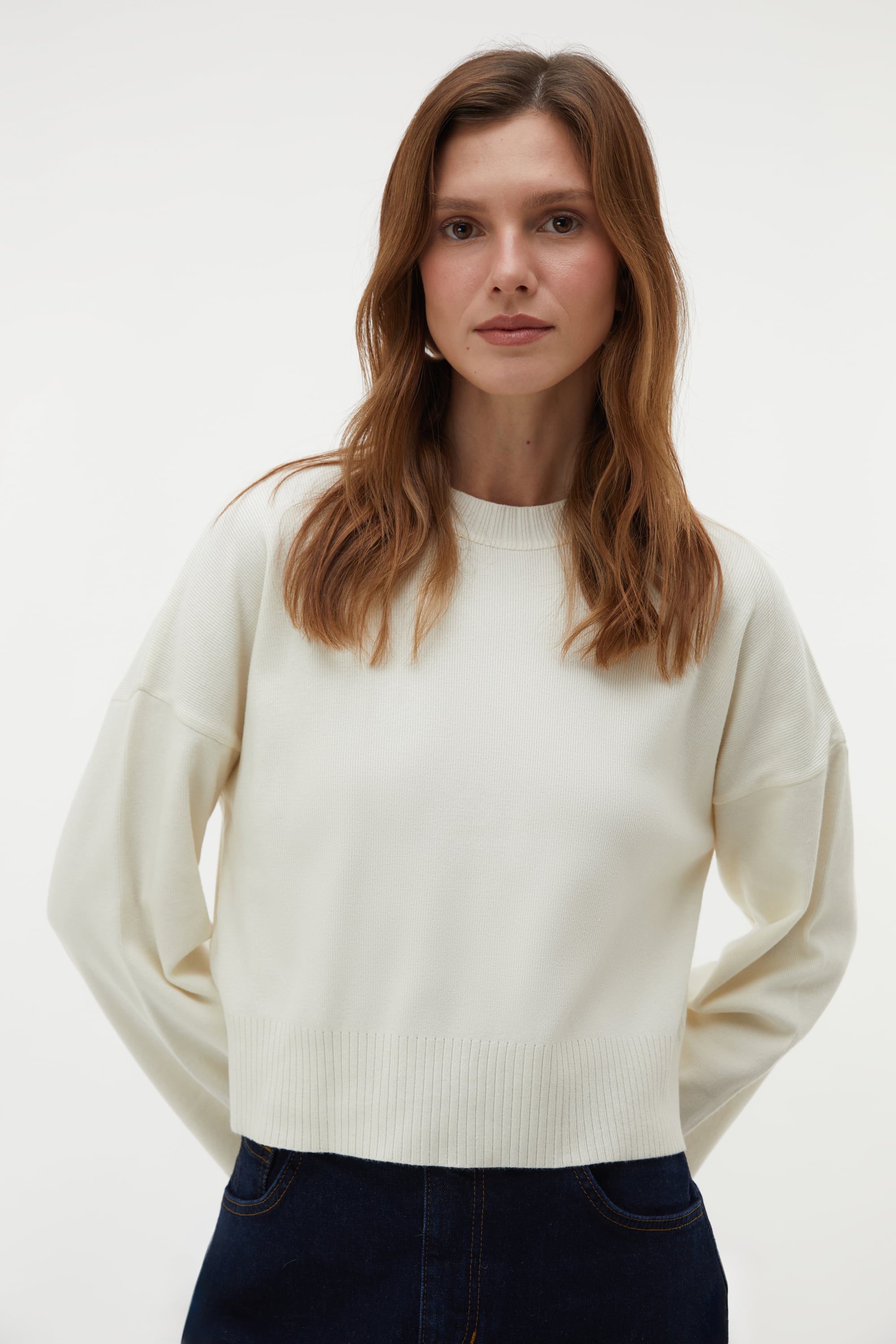 BİSİKLET YAKA TRİKO KAZAK