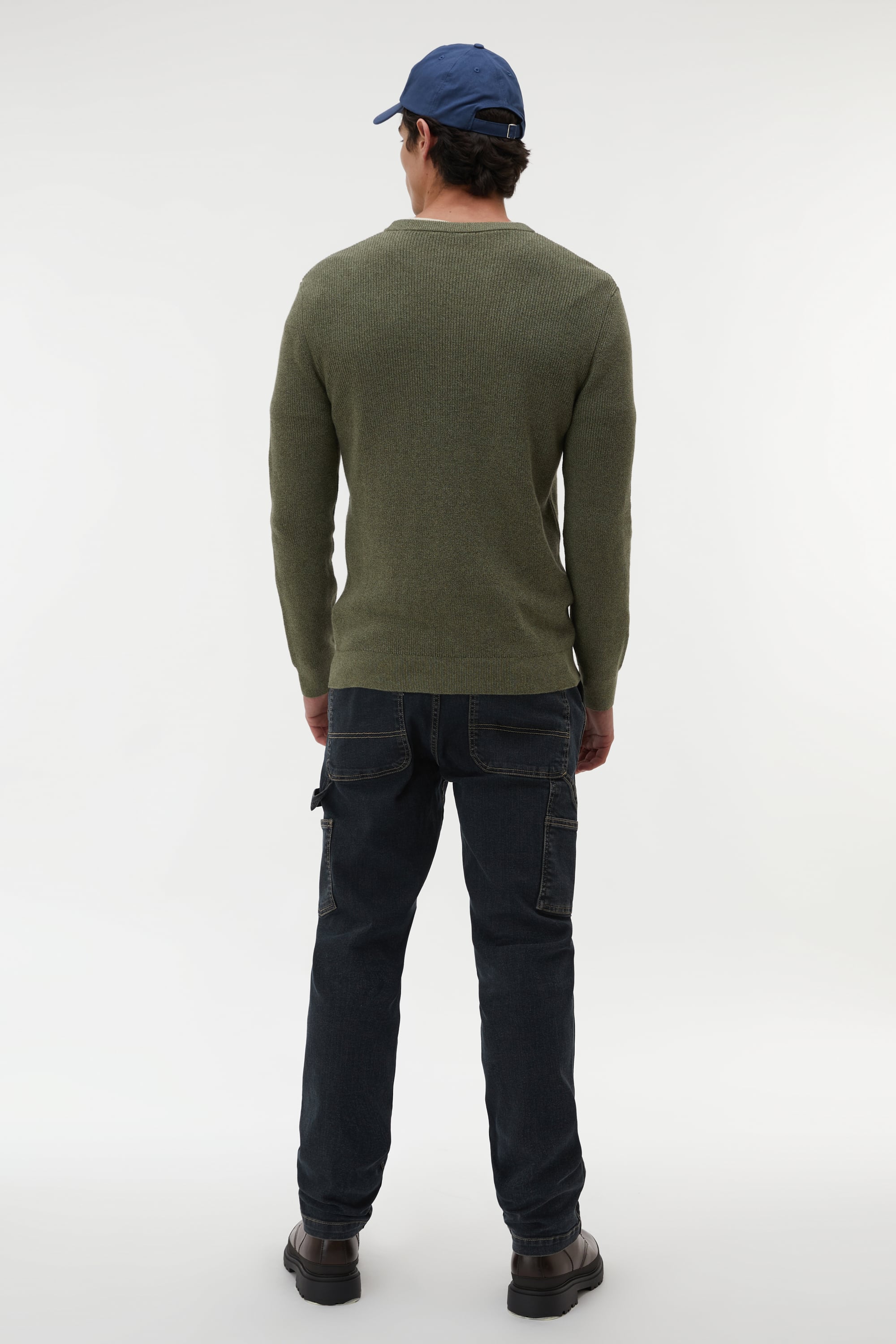 BİSİKLET YAKA TRİKO KAZAK