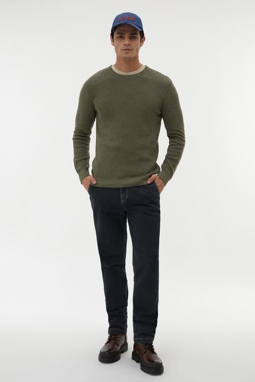 BİSİKLET YAKA TRİKO KAZAK