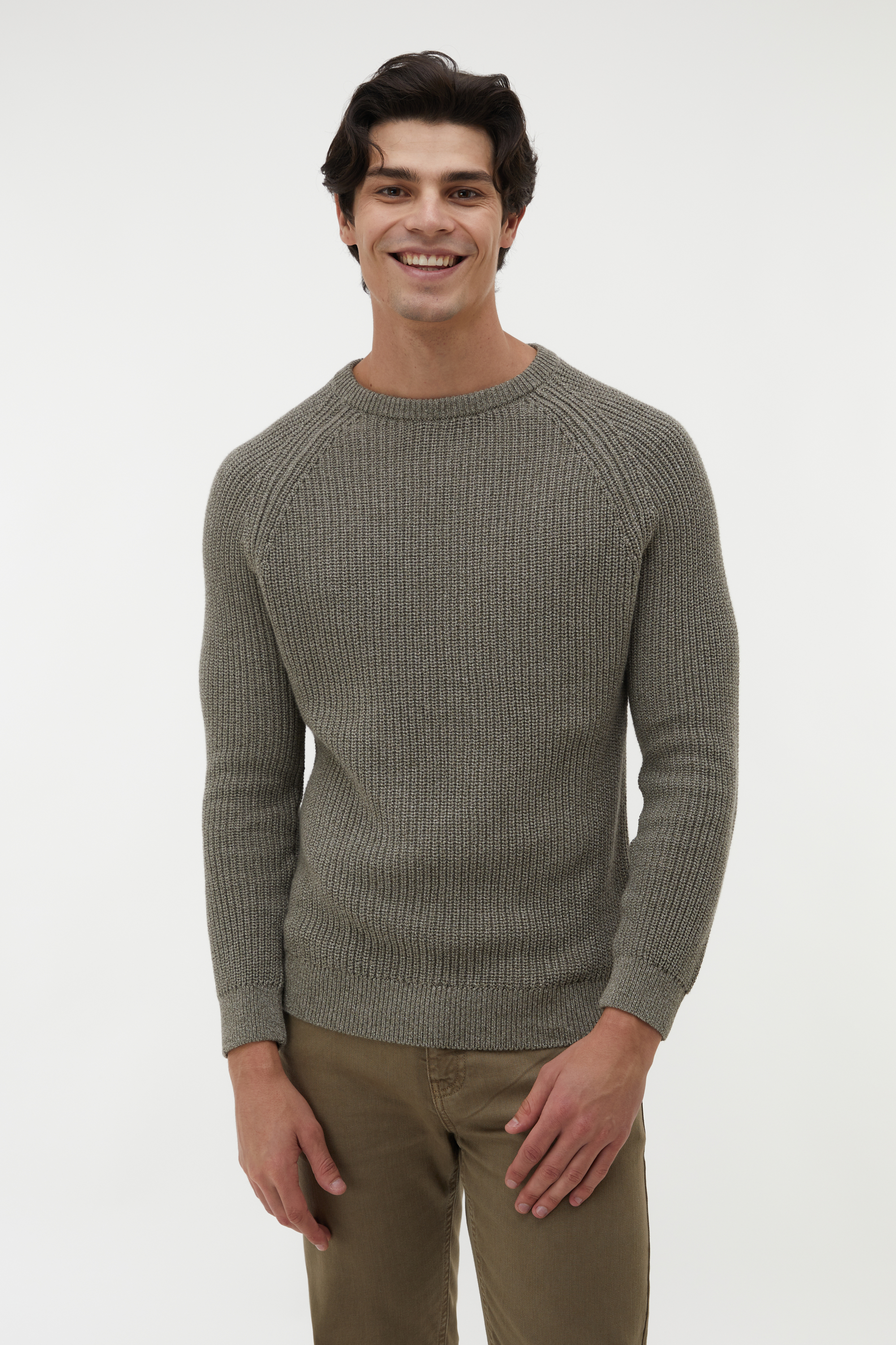 MELANJLI BİSİKLET YAKA KAZAK