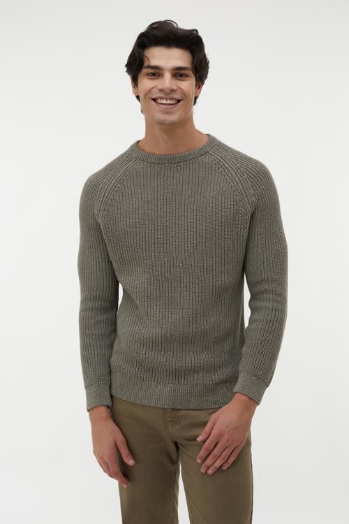  MELANJLI BİSİKLET YAKA KAZAK