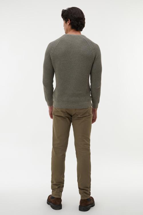  MELANJLI BİSİKLET YAKA KAZAK