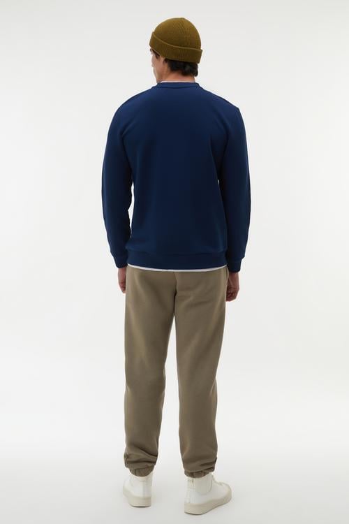  YAKA DETAYLI UZUN KOLLU SWEATSHIRT