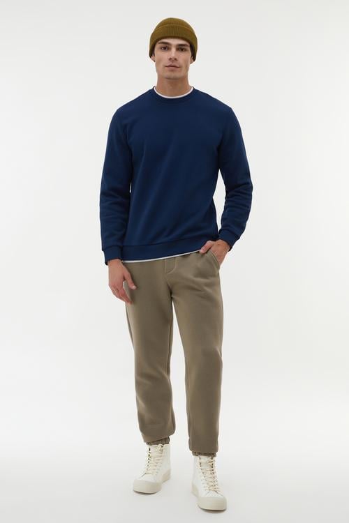  YAKA DETAYLI UZUN KOLLU SWEATSHIRT