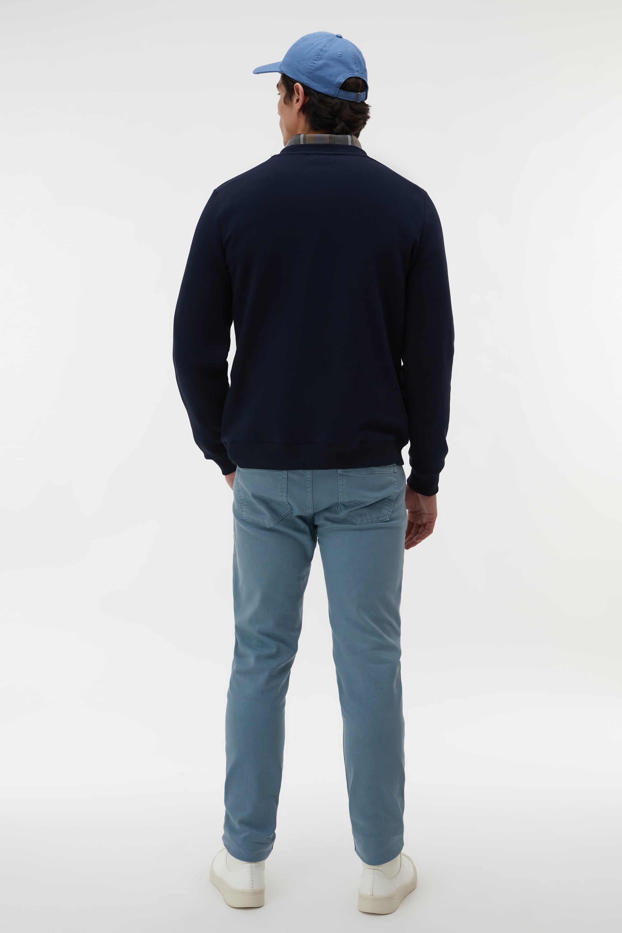 BİSİKLET YAKA UZUN KOLLU SWEATSHIRT