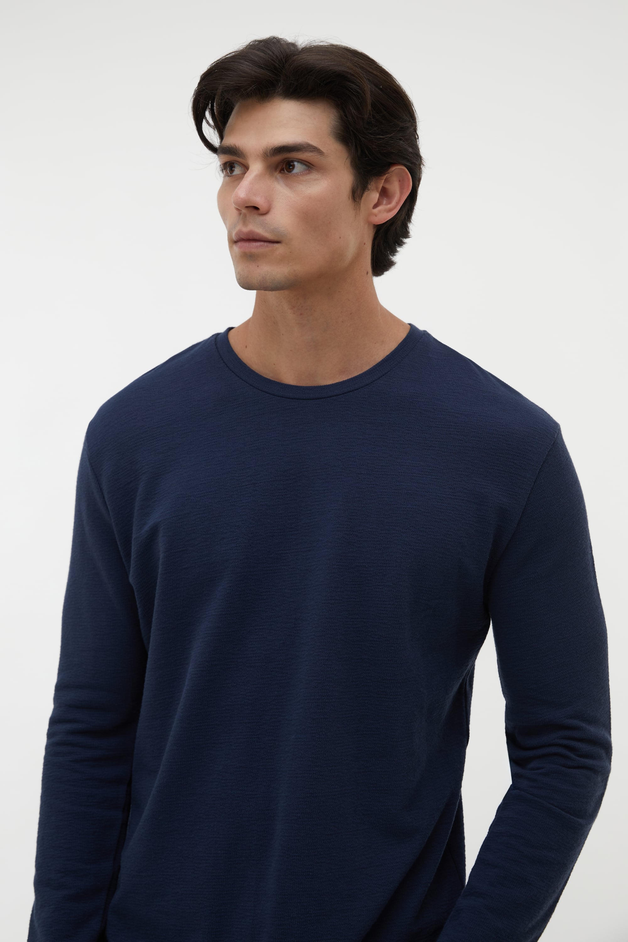 BİSİKLET YAKA LOOSE FIT KAZAK