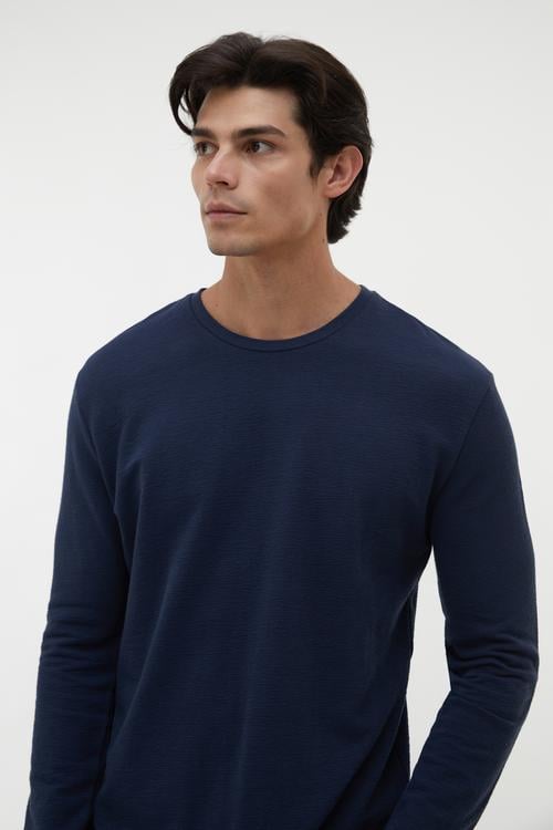 BİSİKLET YAKA LOOSE FIT KAZAK