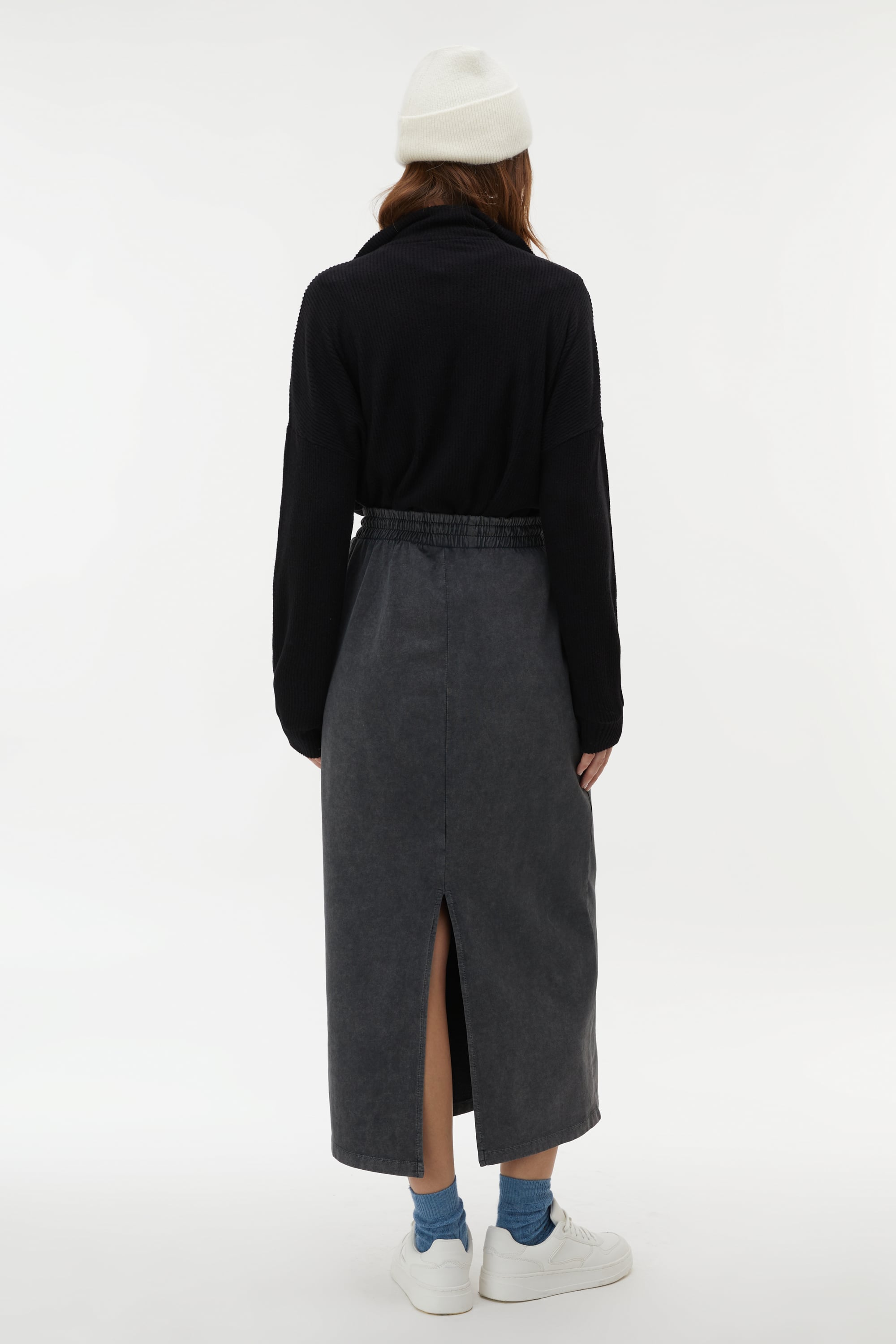 BELİ LASTİKLİ MAXI ETEK