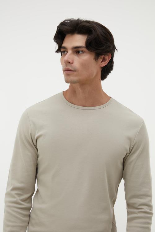  BİSİKLET YAKA UZUN KOLLU T-SHIRT