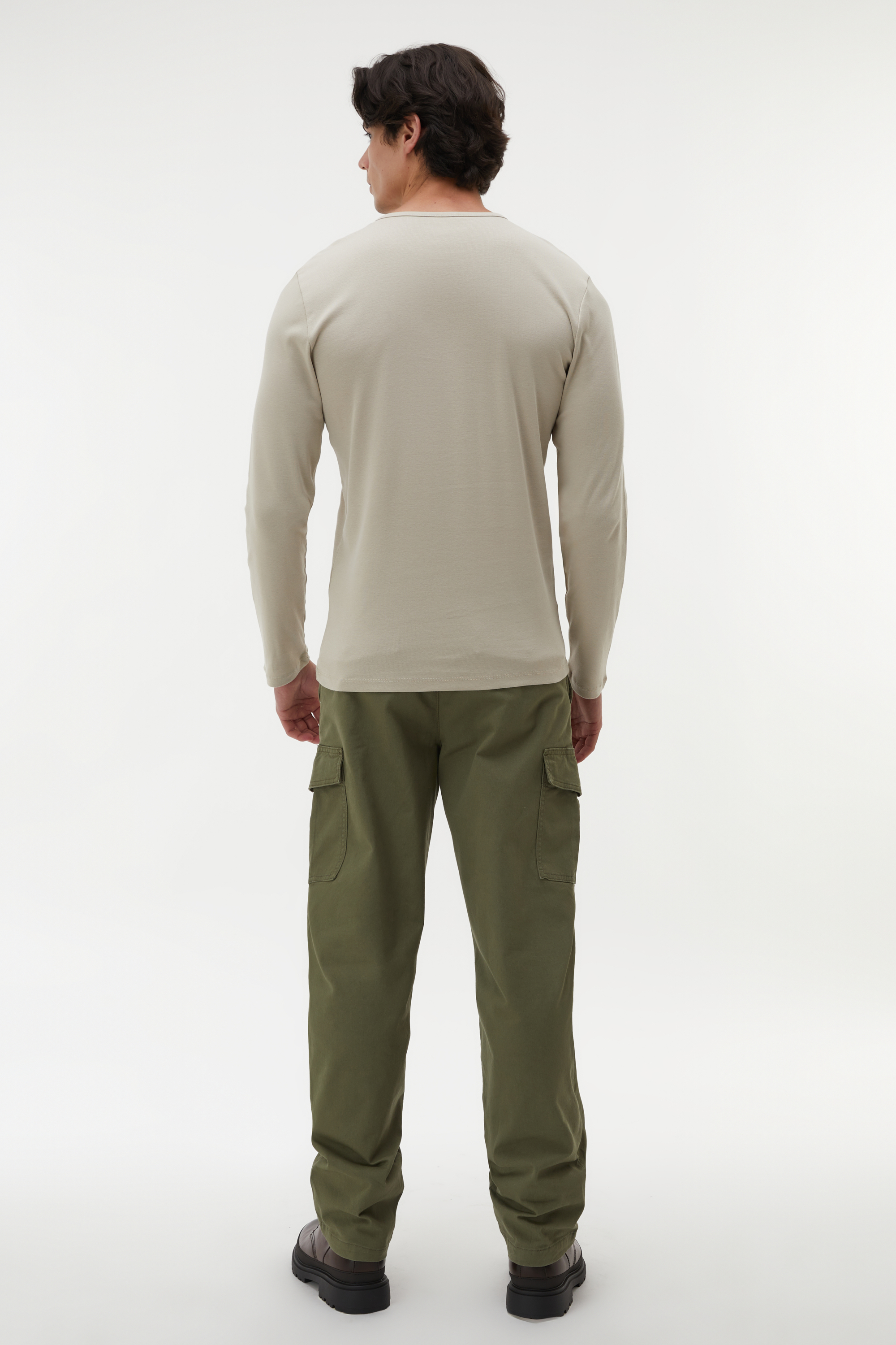 BİSİKLET YAKA UZUN KOLLU T-SHIRT