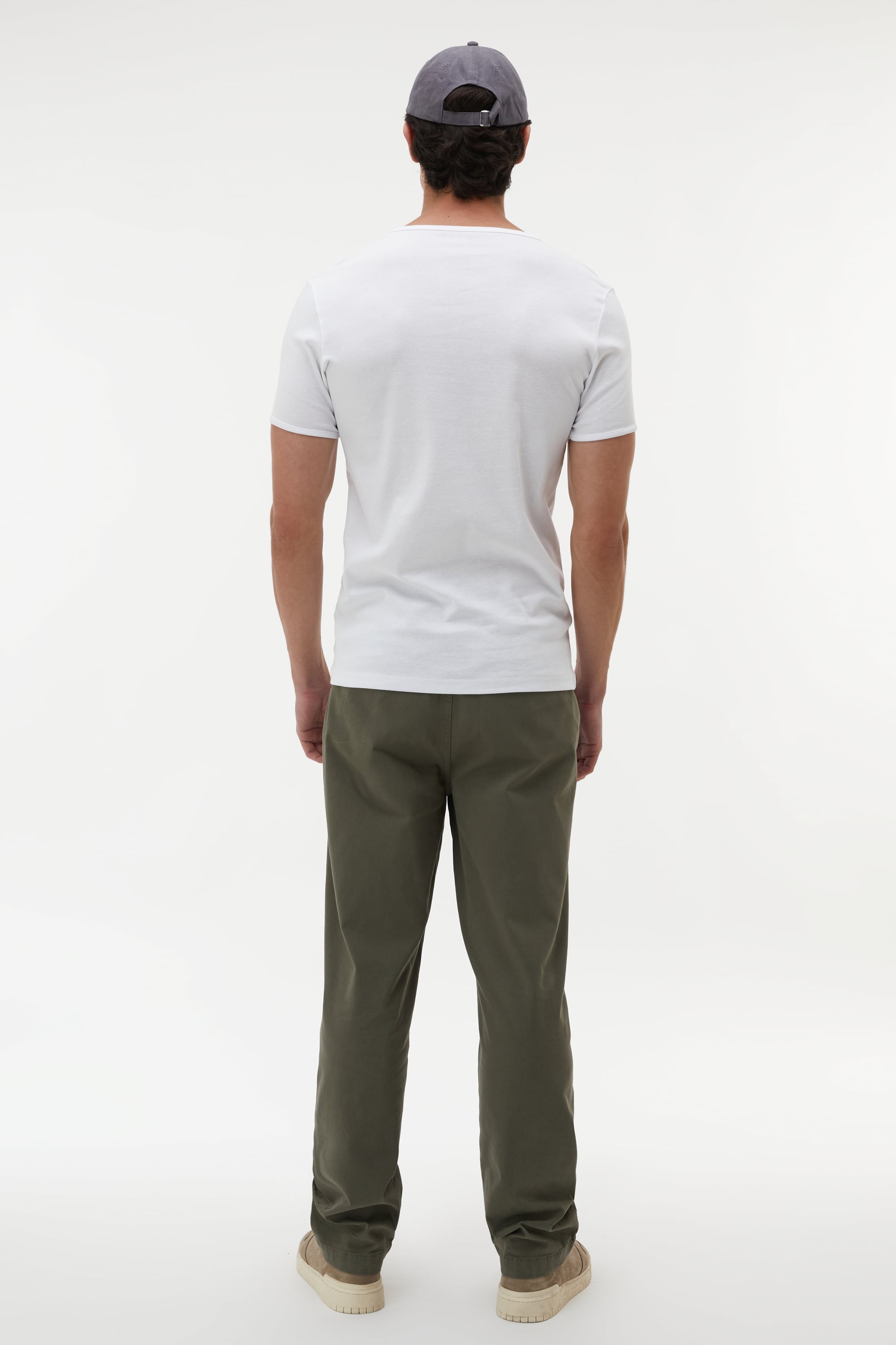 BİSİKLET YAKA KISA KOLLU T-SHIRT