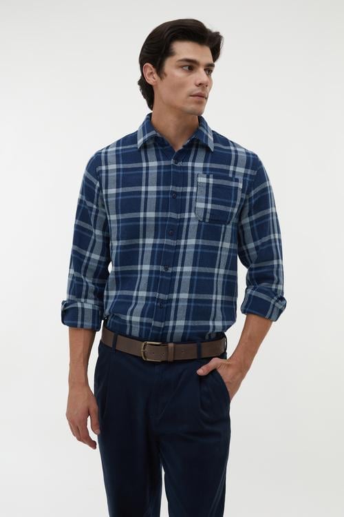  PAMUKLU EKOSELİ REGULAR FIT GÖMLEK