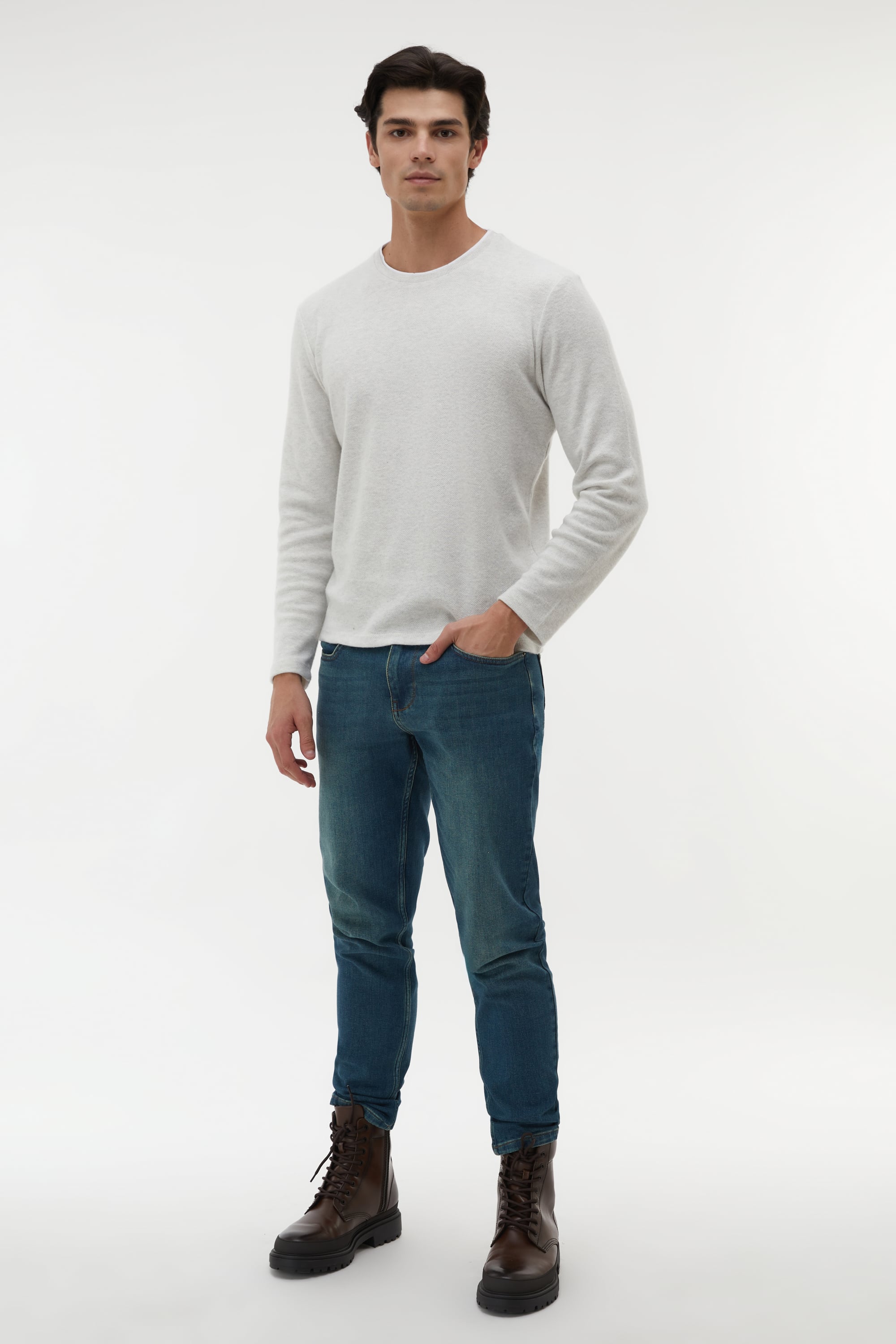 BİSİKLET YAKA SWEATSHIRT