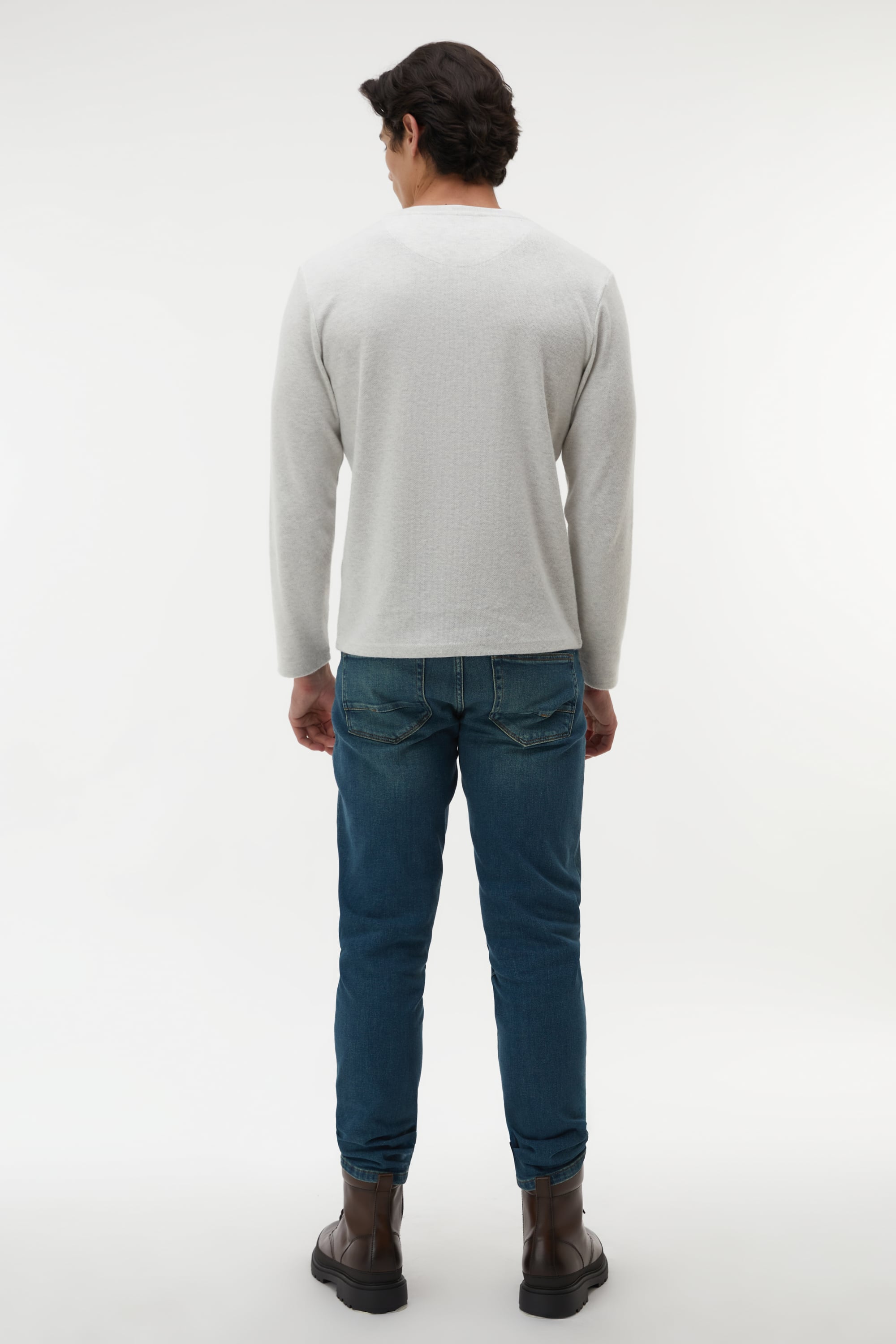 BİSİKLET YAKA SWEATSHIRT