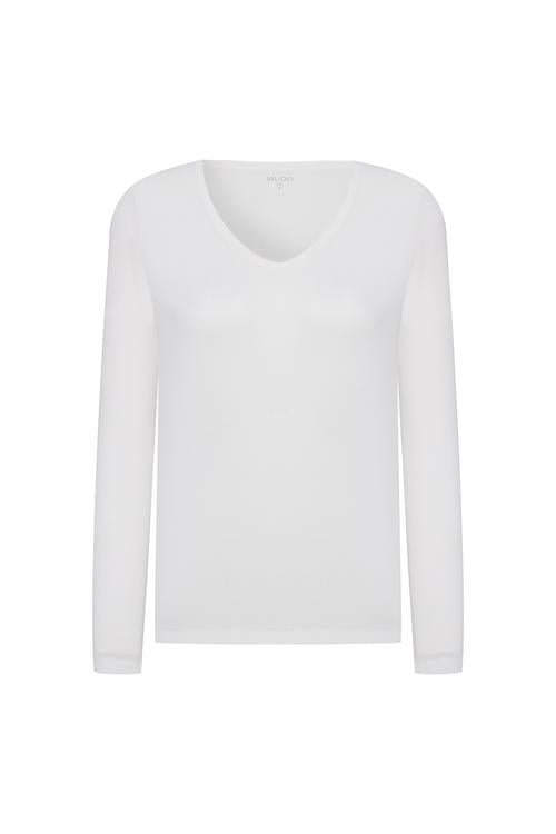 V YAKA UZUN KOLLU T-SHIRT