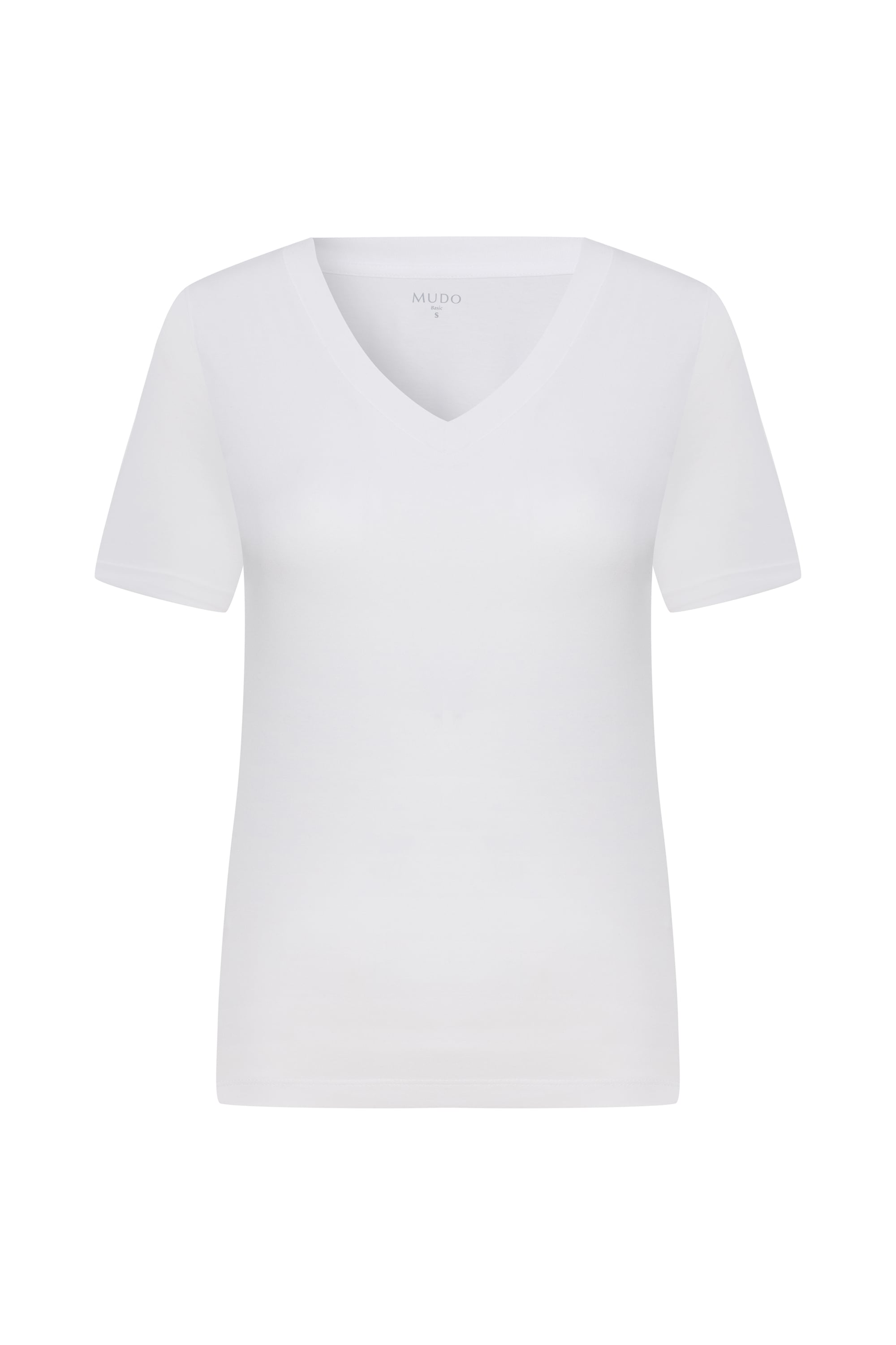 PAMUKLU V YAKA T-SHIRT