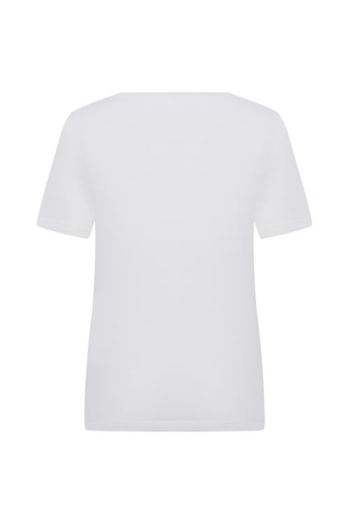  PAMUKLU V YAKA T-SHIRT