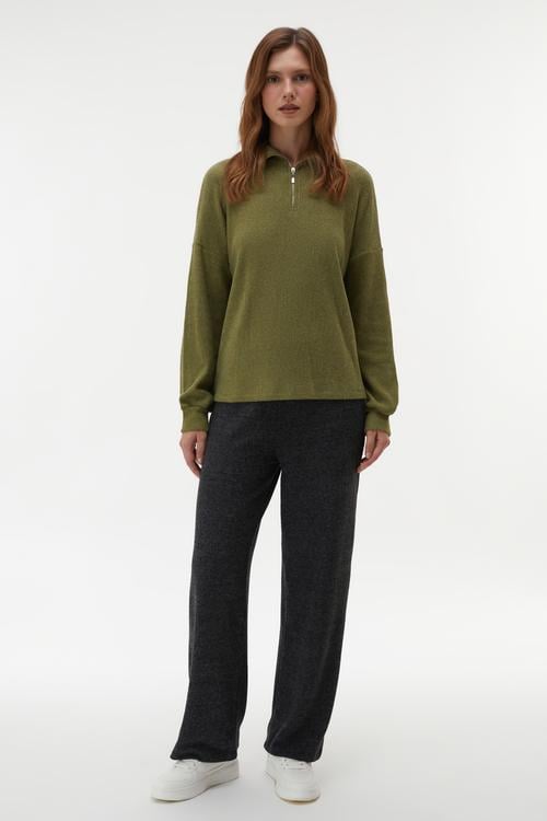  BELİ LASTİKLİ ÖRME PANTOLON