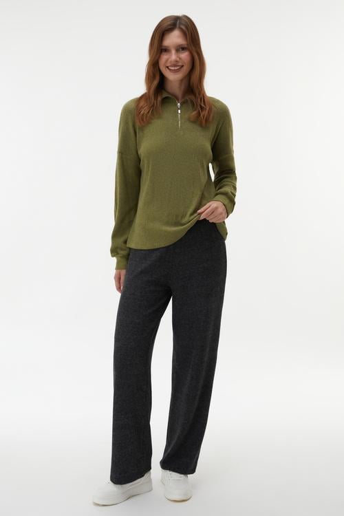  BELİ LASTİKLİ ÖRME PANTOLON