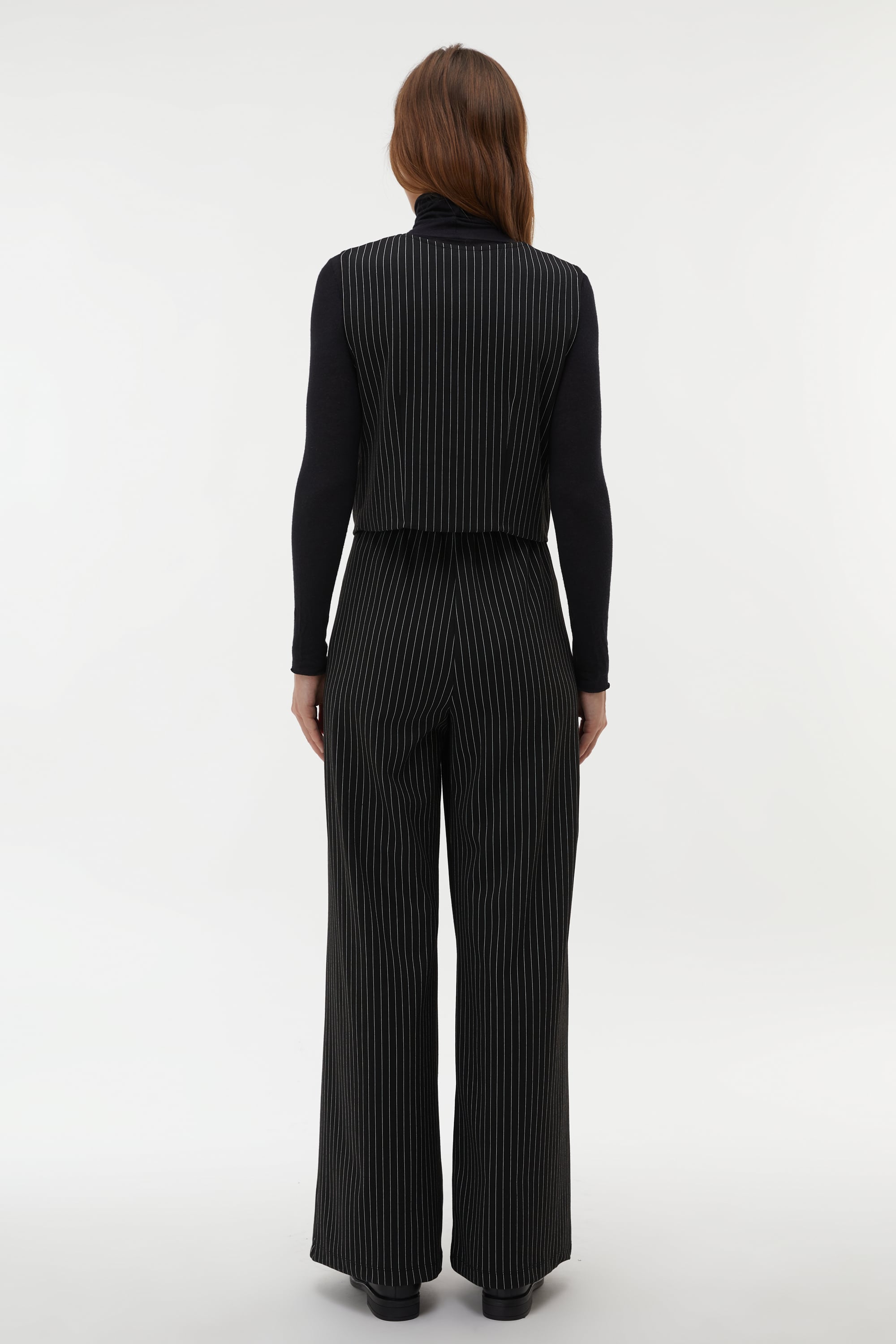 ÇİZGİLİ CASUAL YELEK