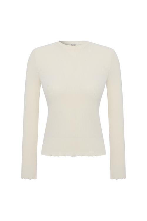  FİTİLLİ DİK YAKA BLUZ