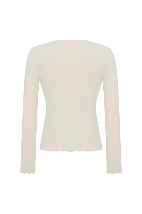  FİTİLLİ DİK YAKA BLUZ