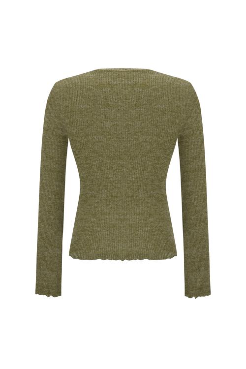  FİTİLLİ DİK YAKA BLUZ