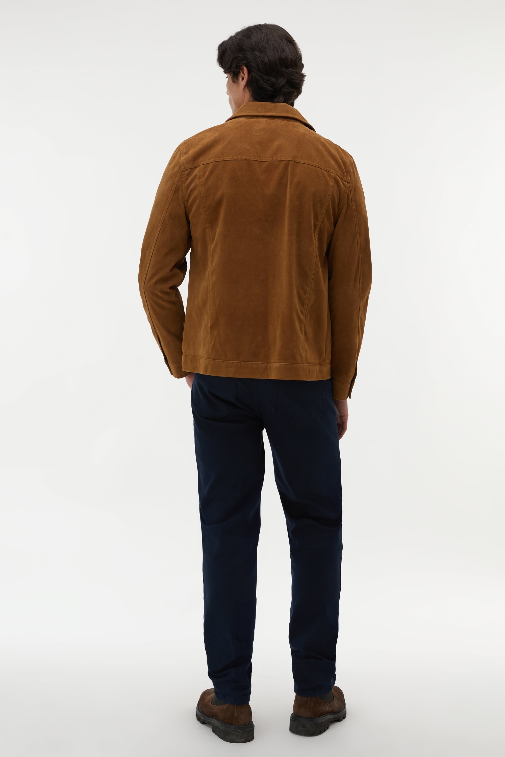 SÜET GÖRÜNÜMLÜ TRUCKER CEKET