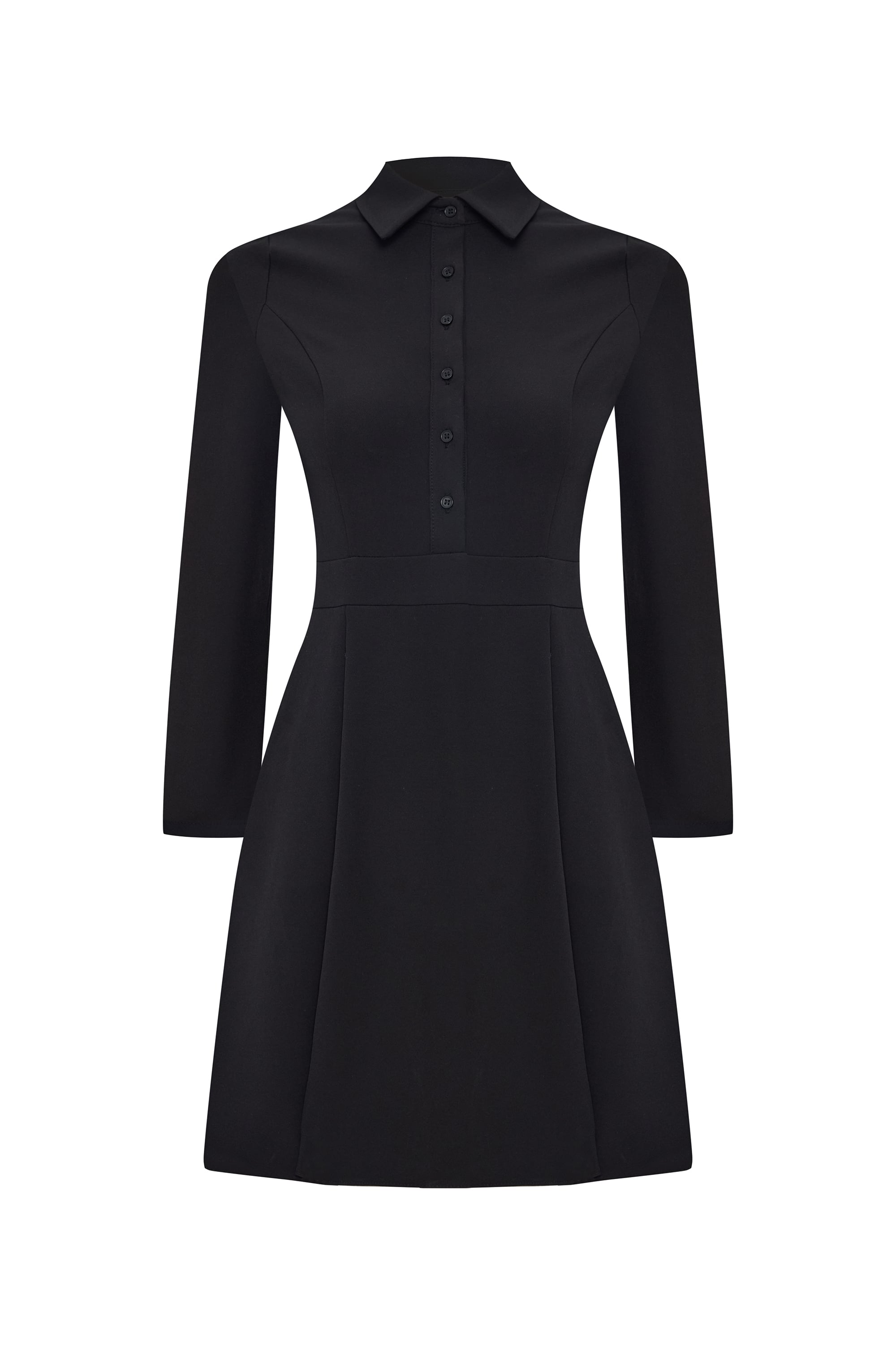 FIRFIRLI MİNİ GÖMLEK YAKA ELBİSE