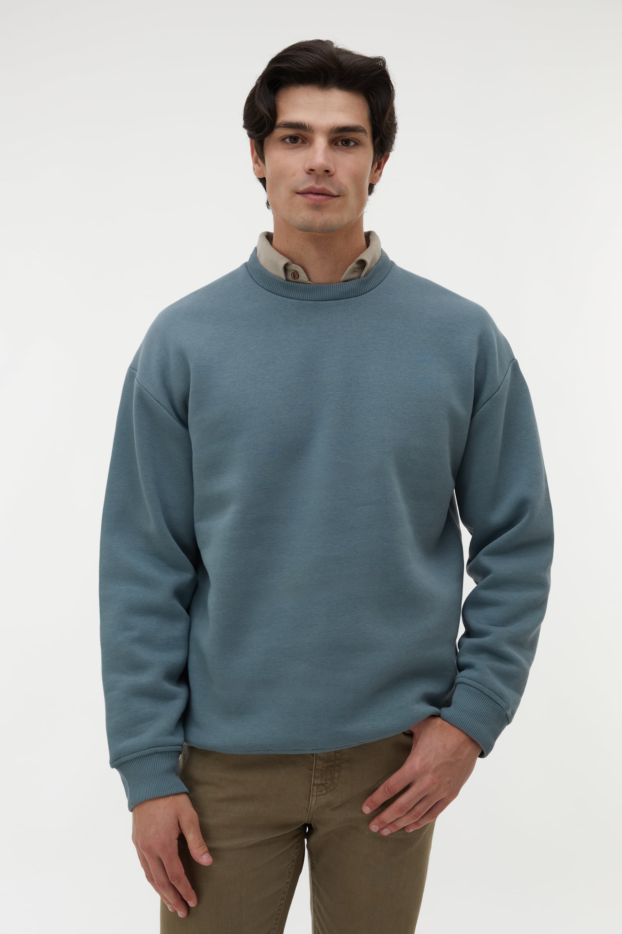 BİSİKLET YAKA SWEATSHIRT