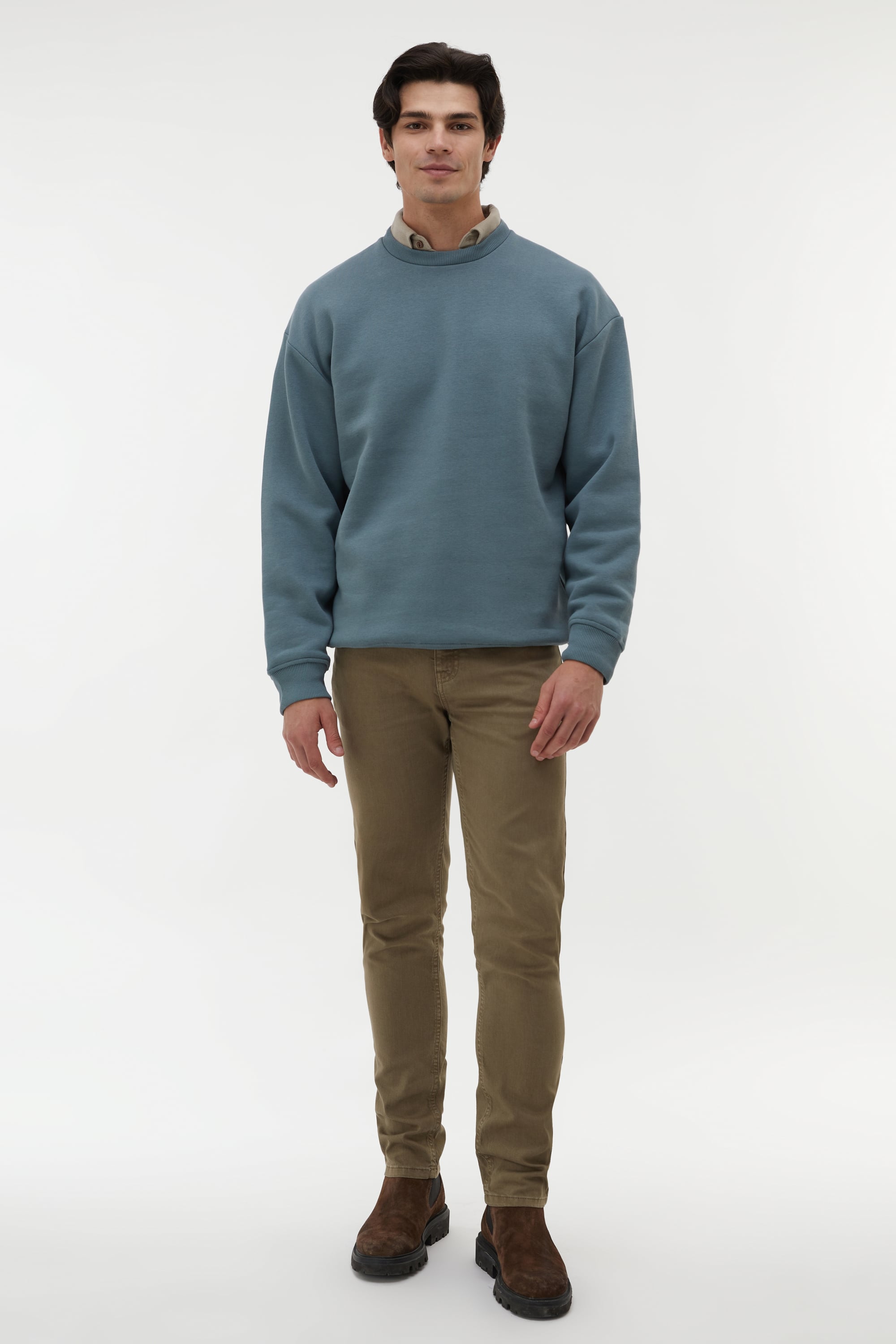 BİSİKLET YAKA SWEATSHIRT